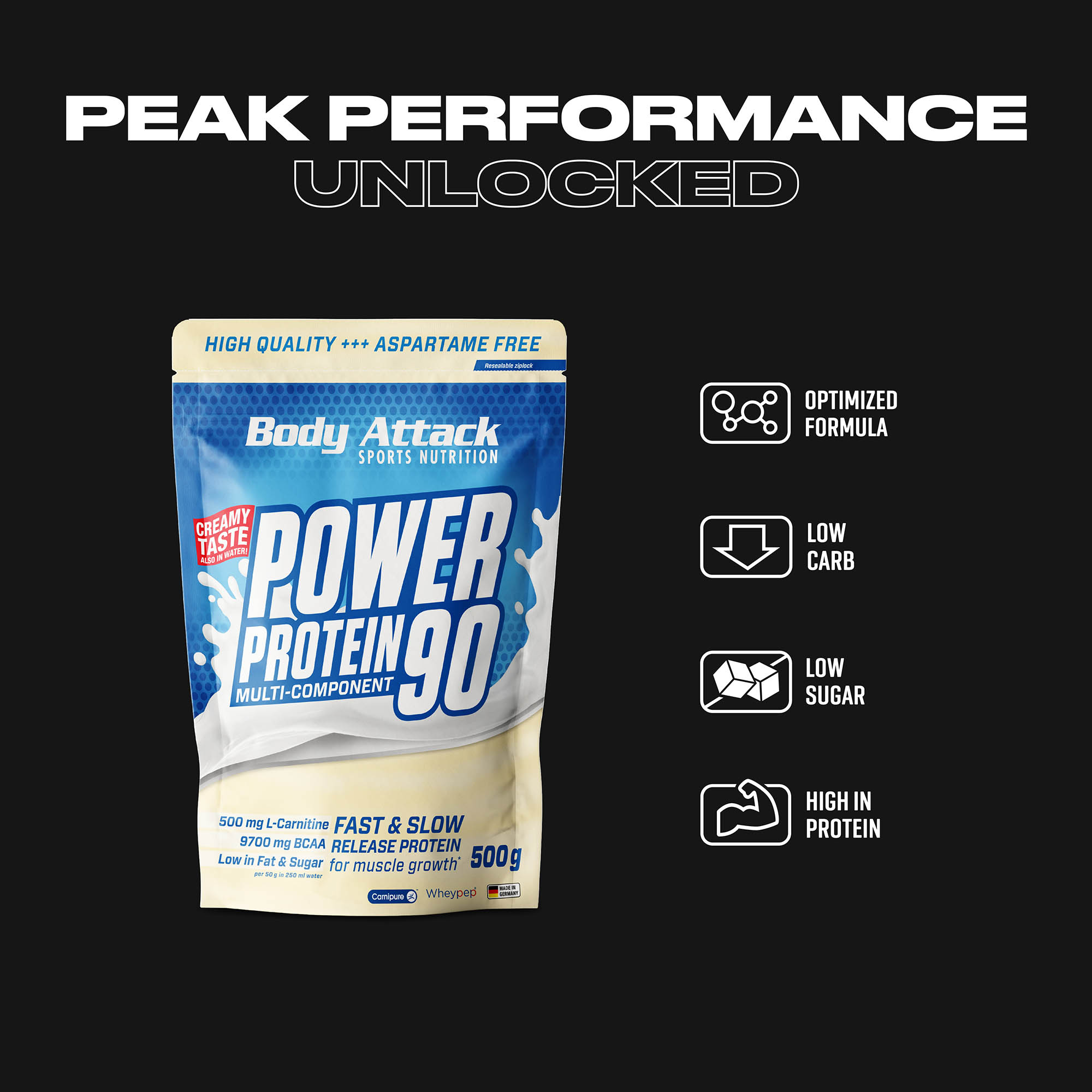 Power Protein 90 Informationsbanner
