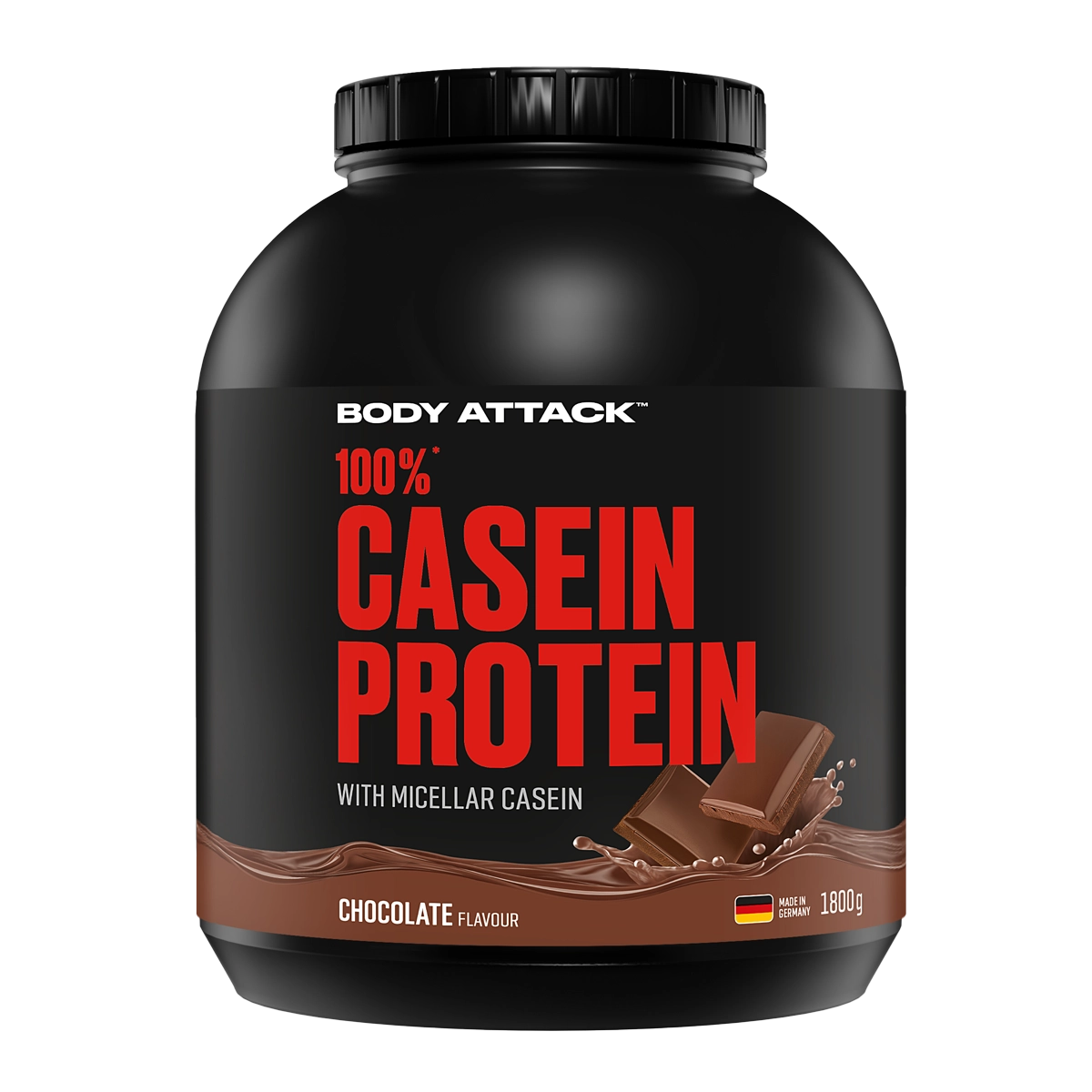 Eine Dose 100% Casein Protein Chocolate 