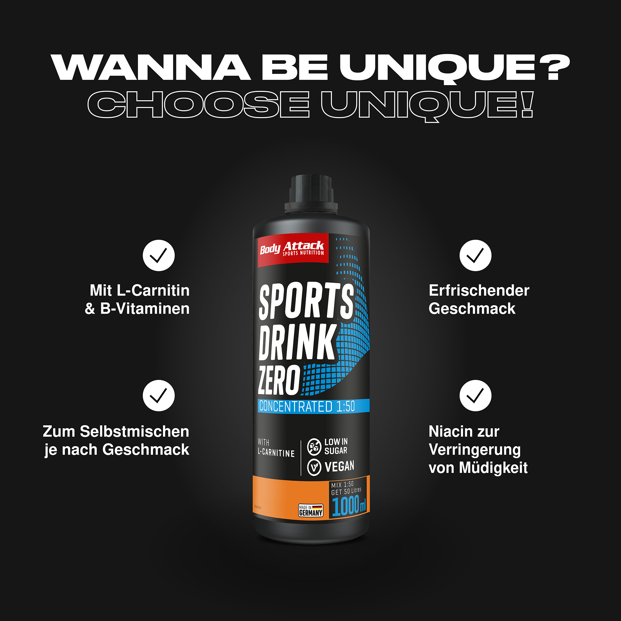 Sports Drink Informationsbanner