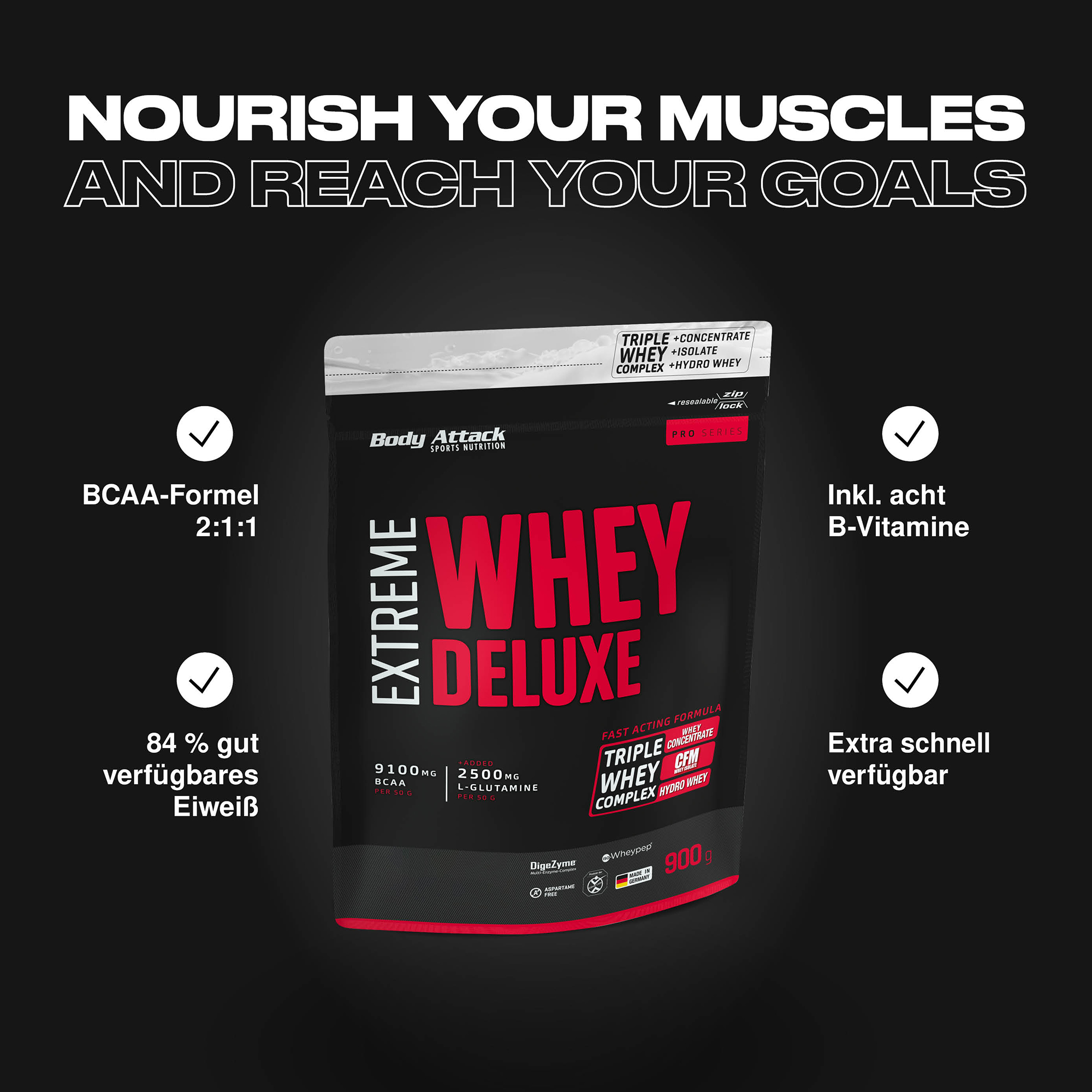 Extreme Whey Deluxe Infobanner