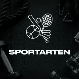Hantel im Vordergrund die Aufschrift Sportarten