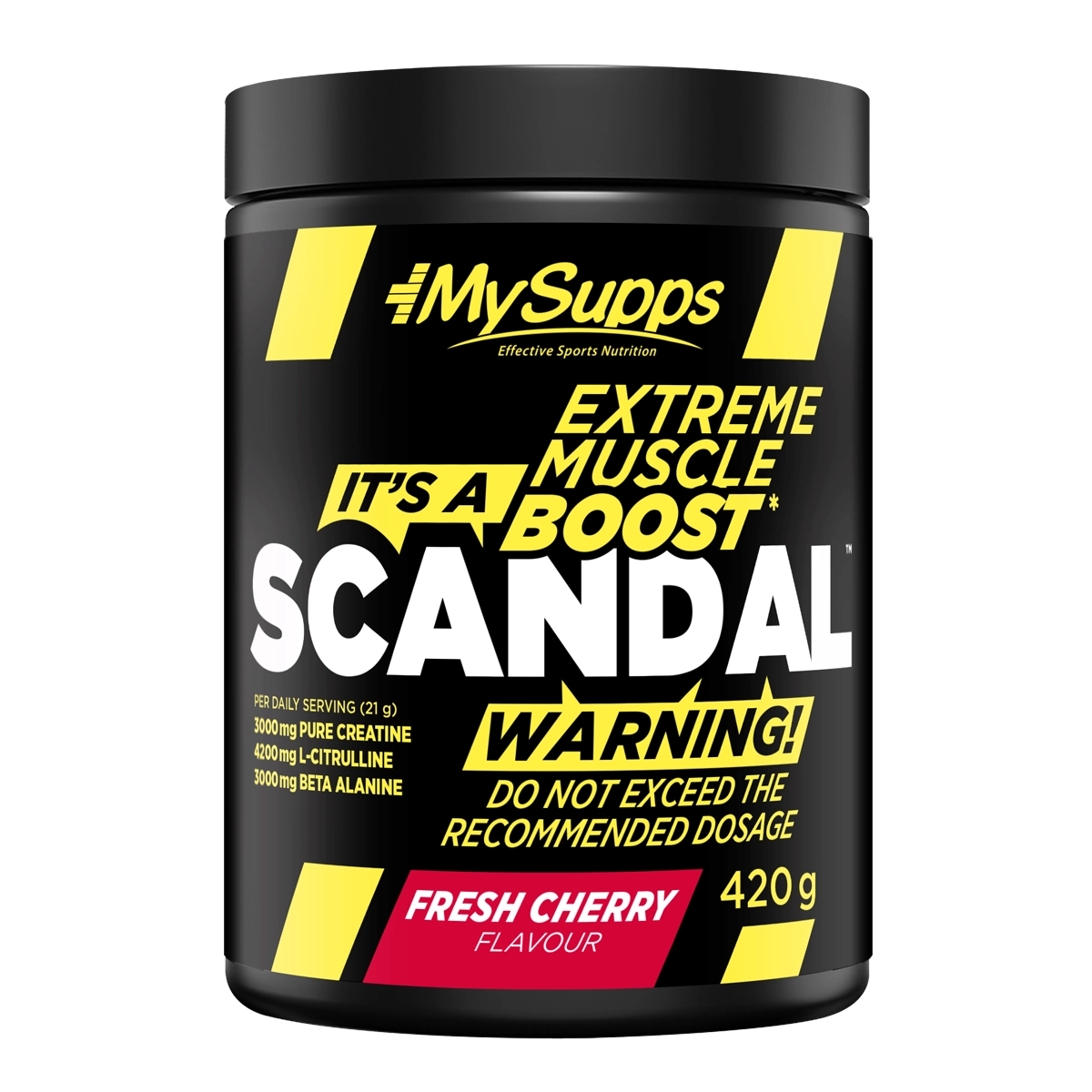 Eine Dose My Supps Extreme Muscle Boost Scandal