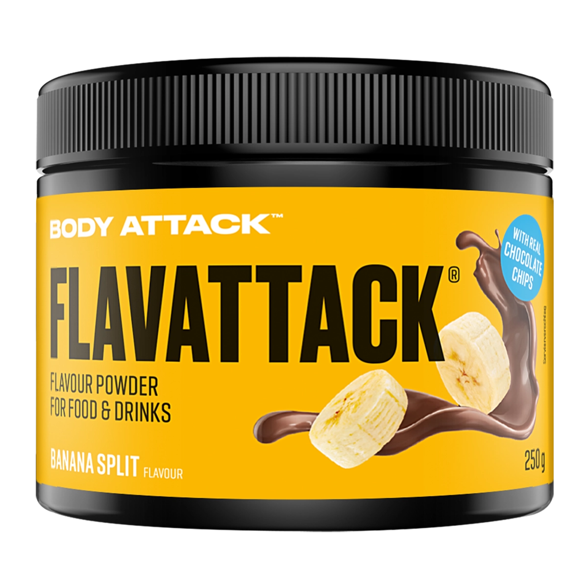 Eine Dose Flav Attack Banana Split 250g