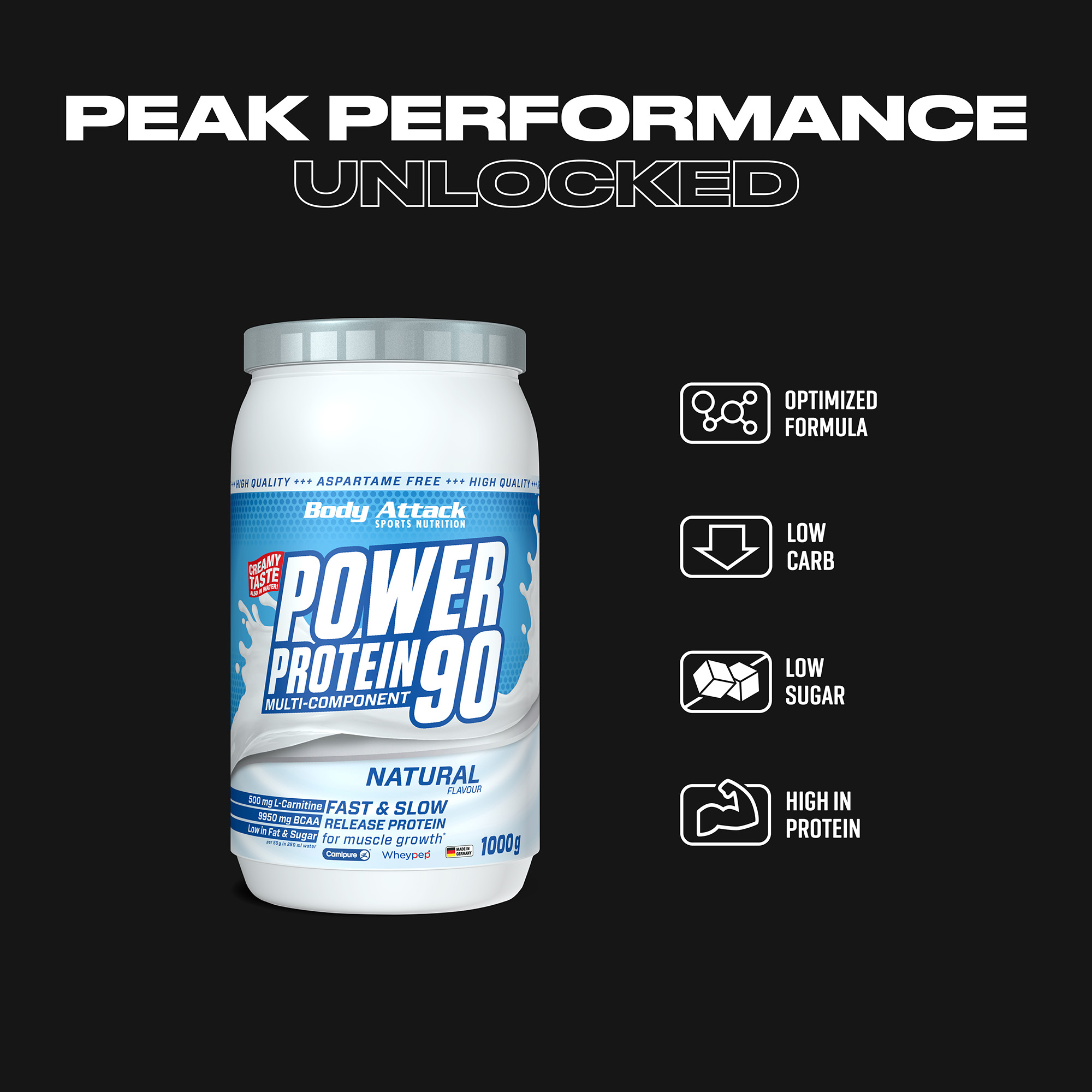 Power Protein 90 Informationsbanner