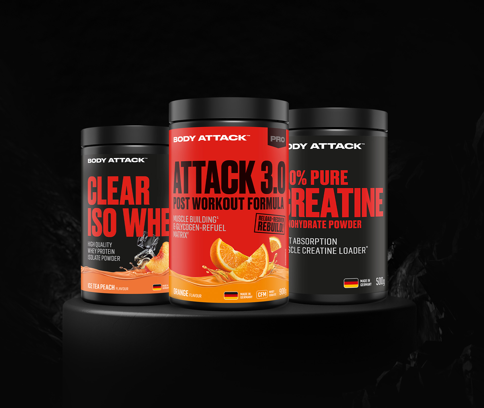 drei Body Attack Supplement Dosen