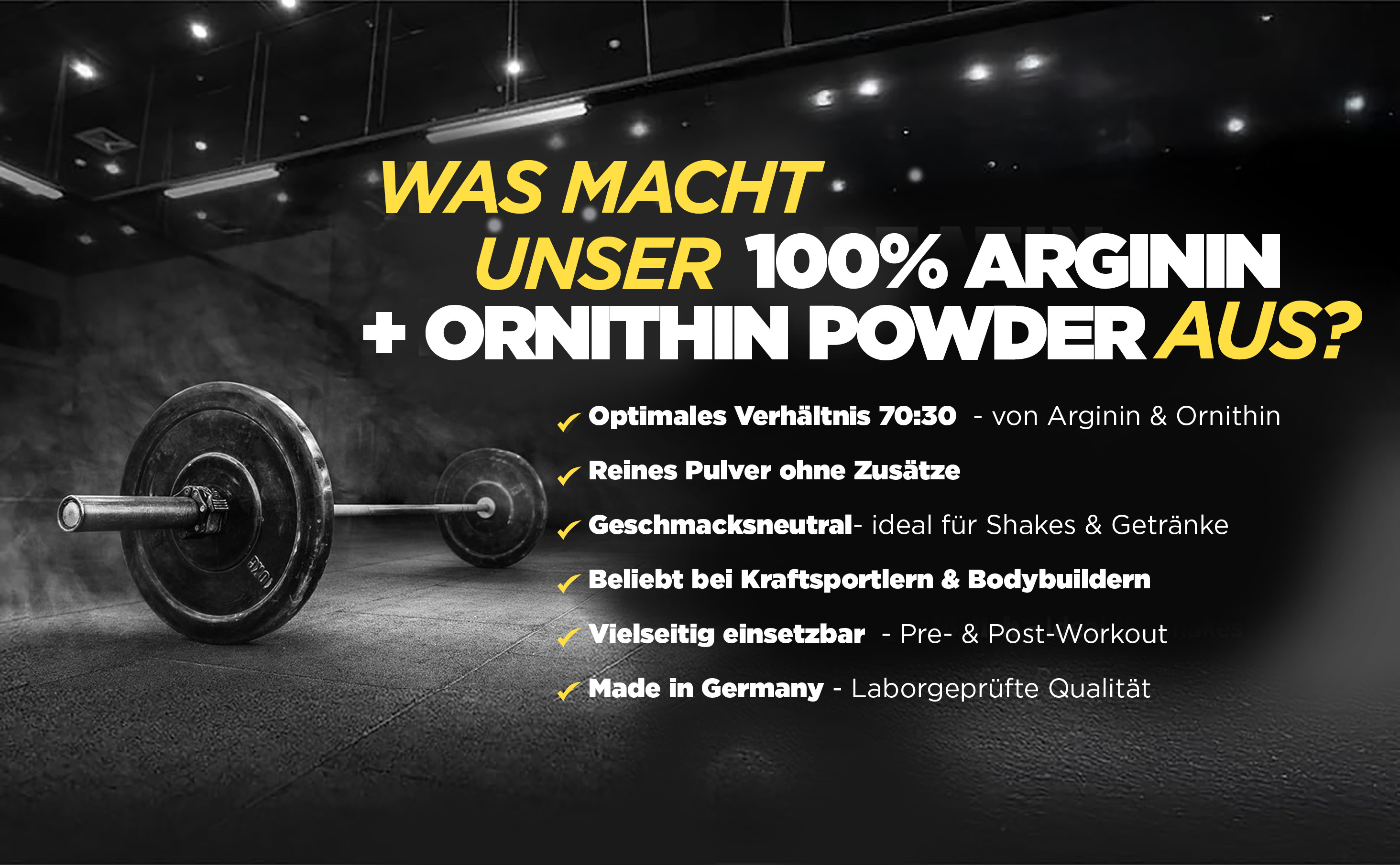 100 % Arginine + Ornithine Powder