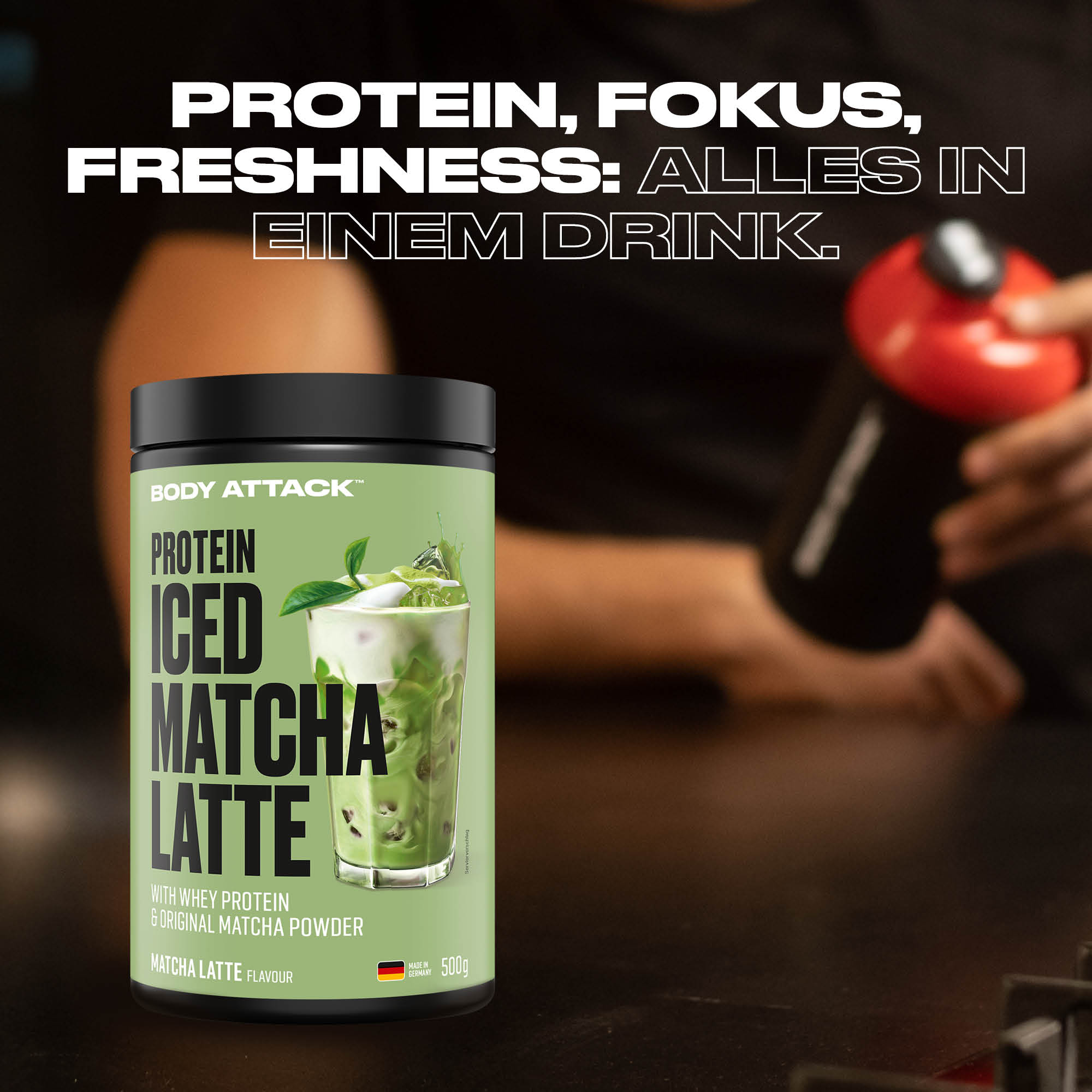 Protein Iced Matcha Latte