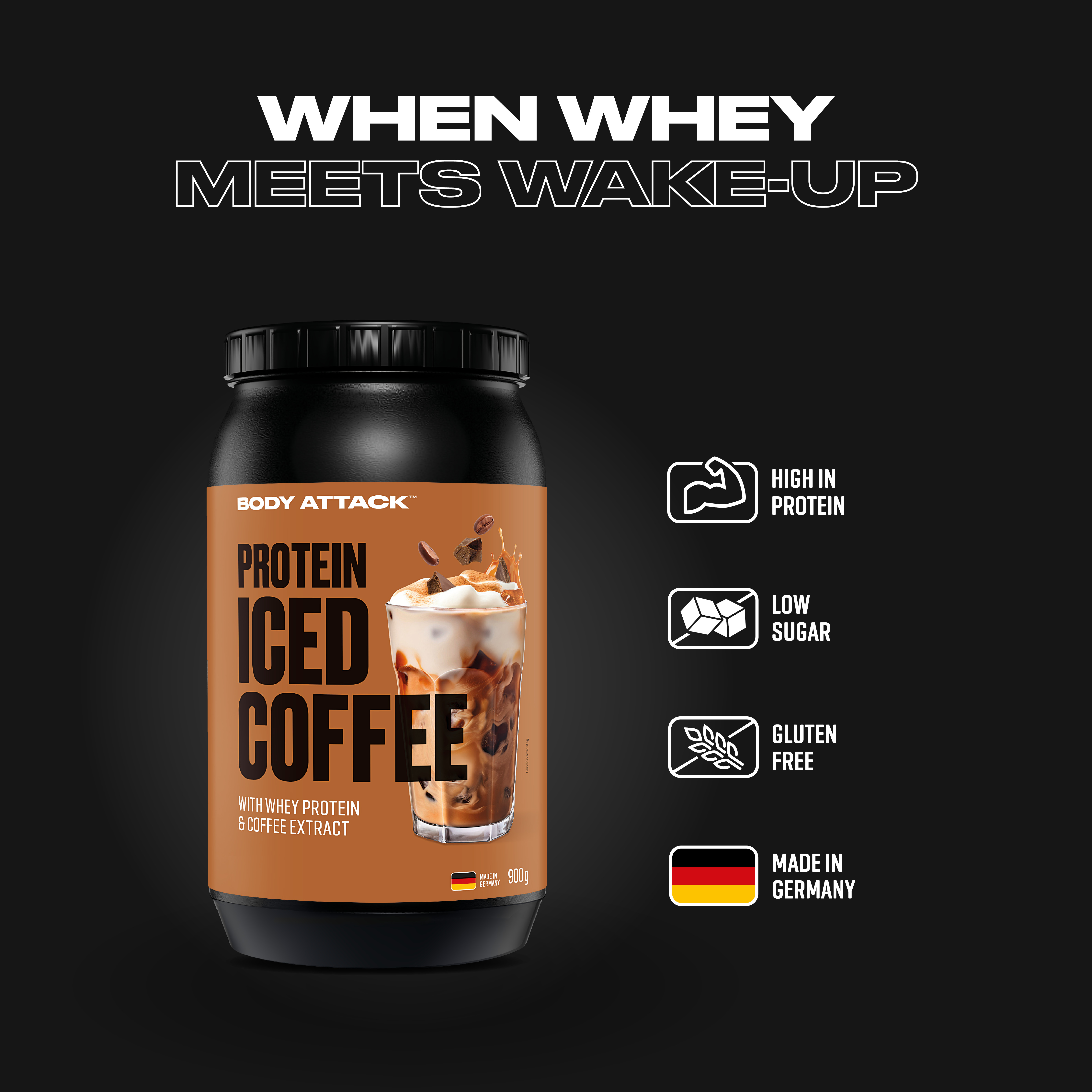 Protein Iced Coffee Informationsbanner