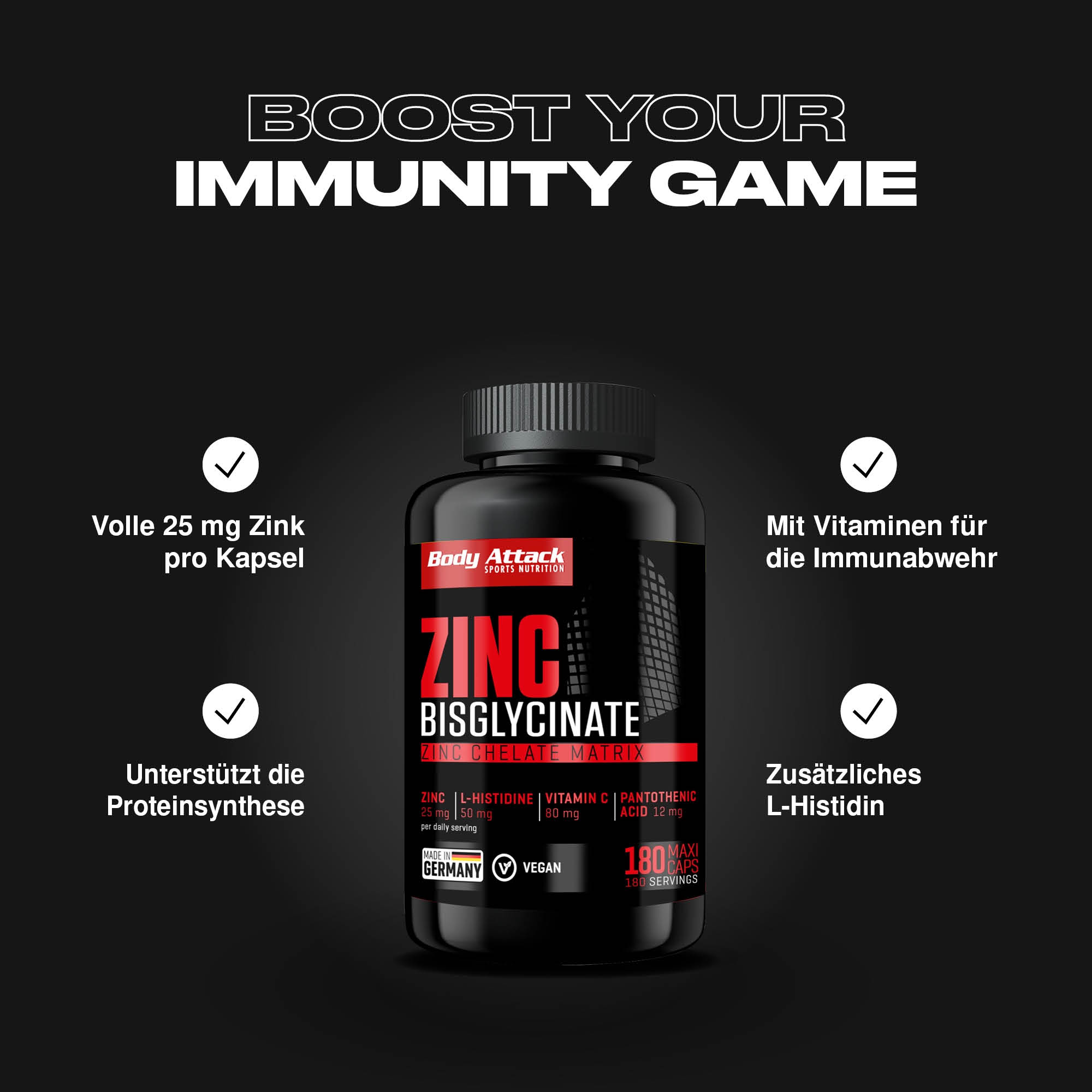 Zinc Bisglycinate Informationsbanner