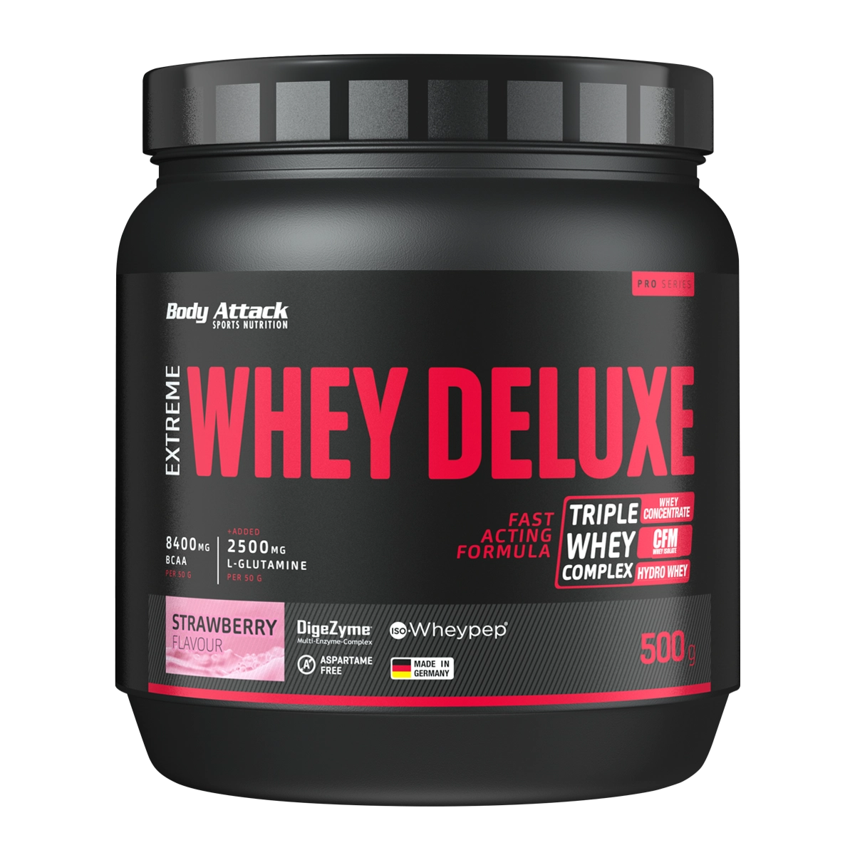 Eine Dose Extreme Whey Deluxe 500g