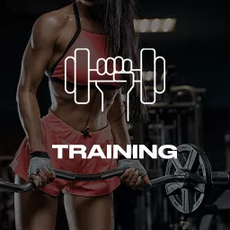 Sportlerin mit Z Stange am trainieren