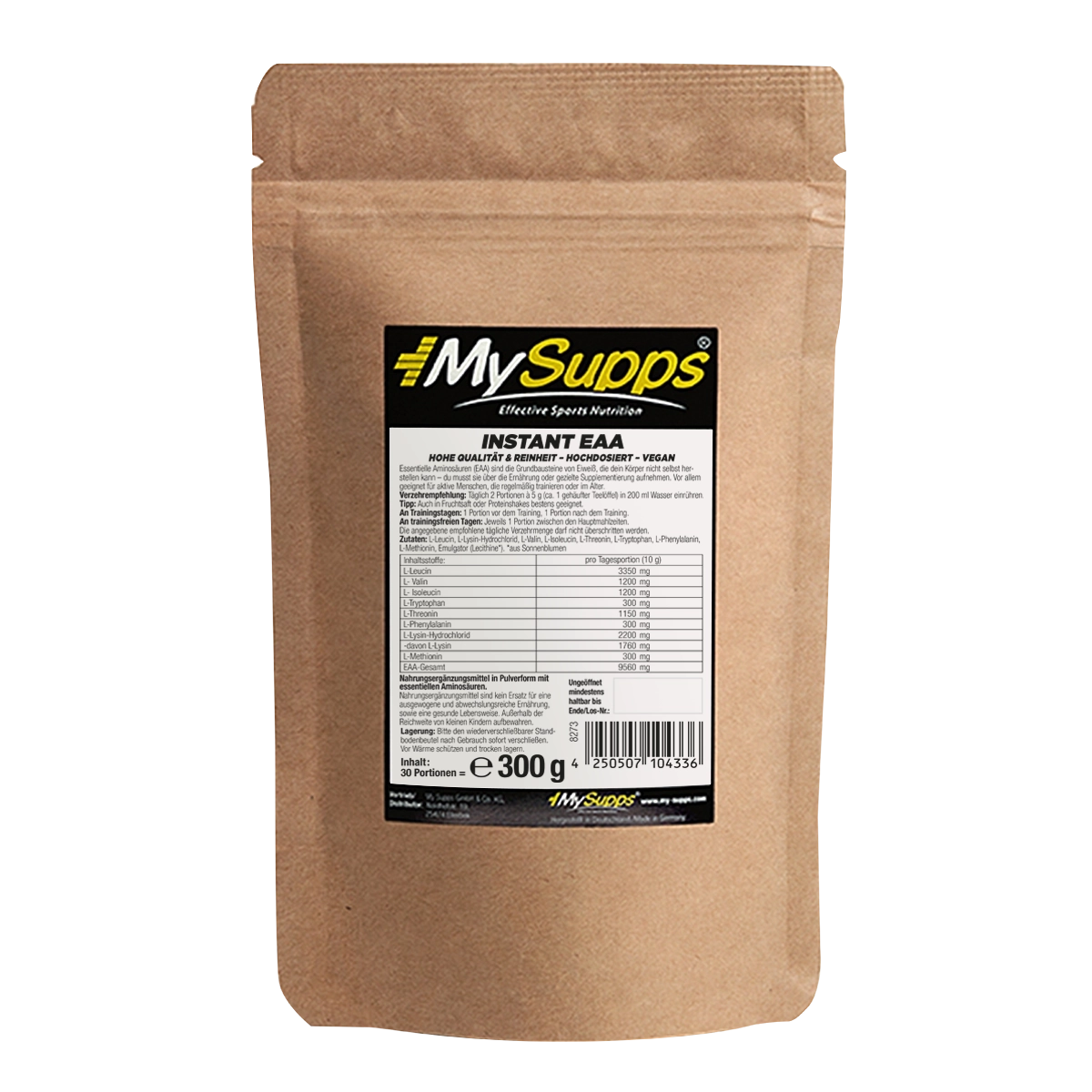 100 % Essential Amino Acids
