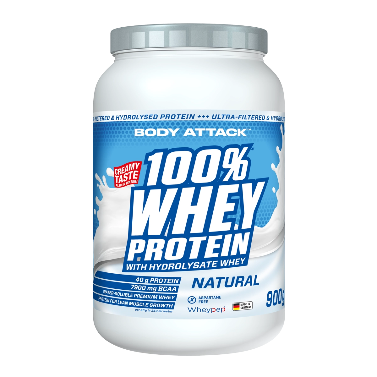 Eine Dose 100% Whey Protein Natural
