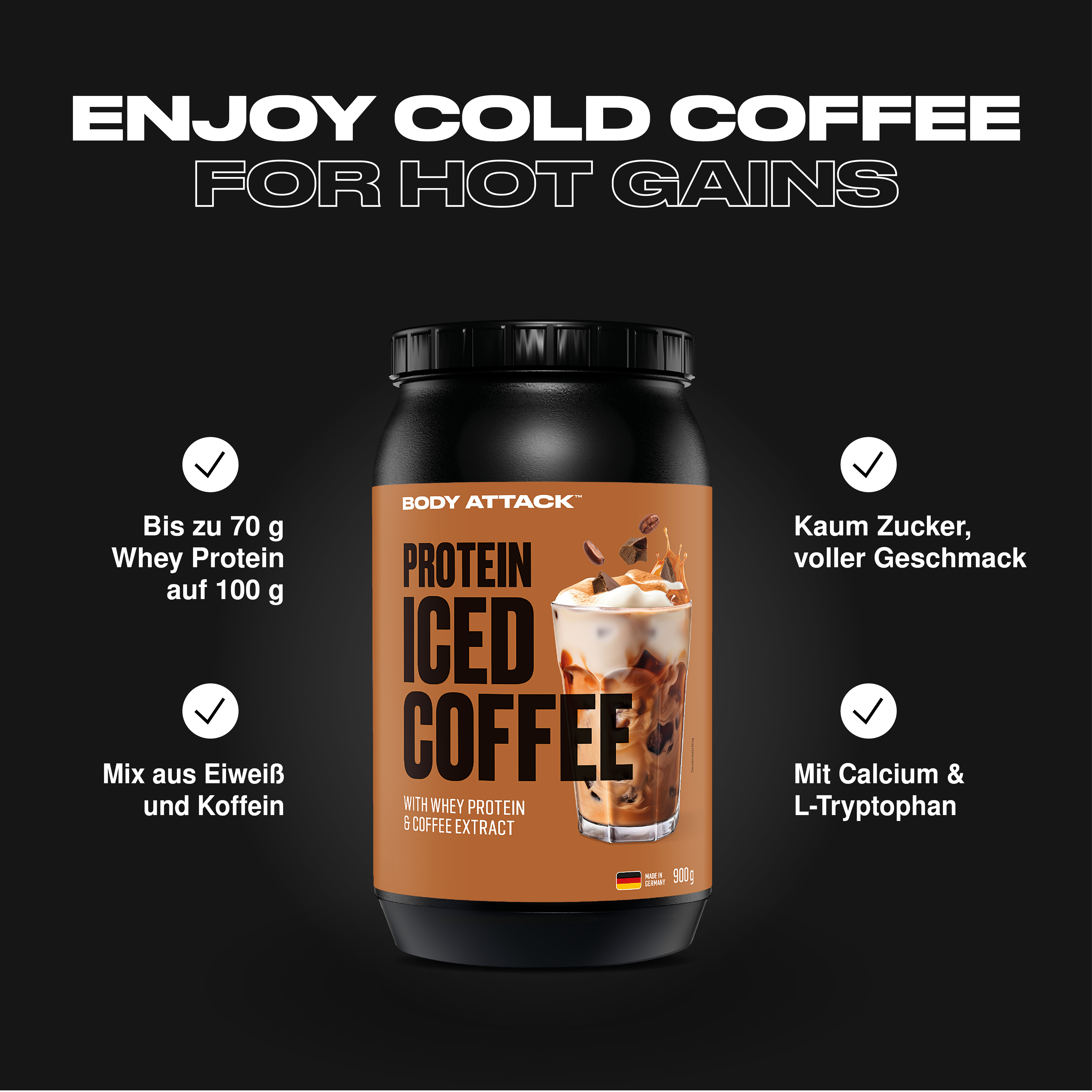 Protein Iced Coffee Informationsbanner