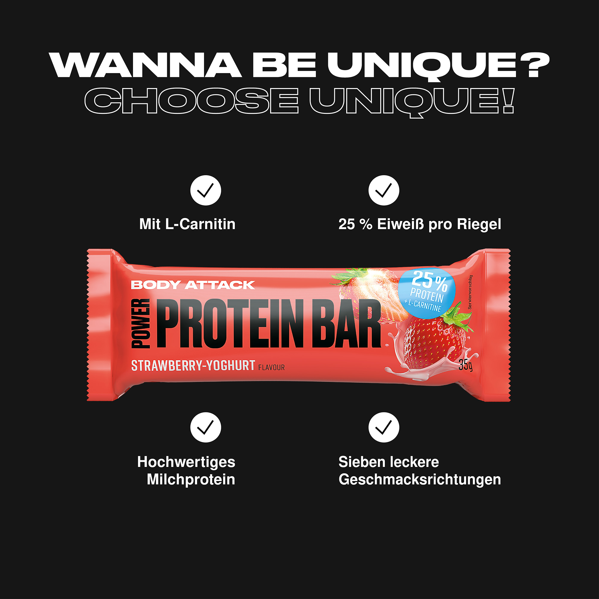 Power Protein Bar Informationsbanner