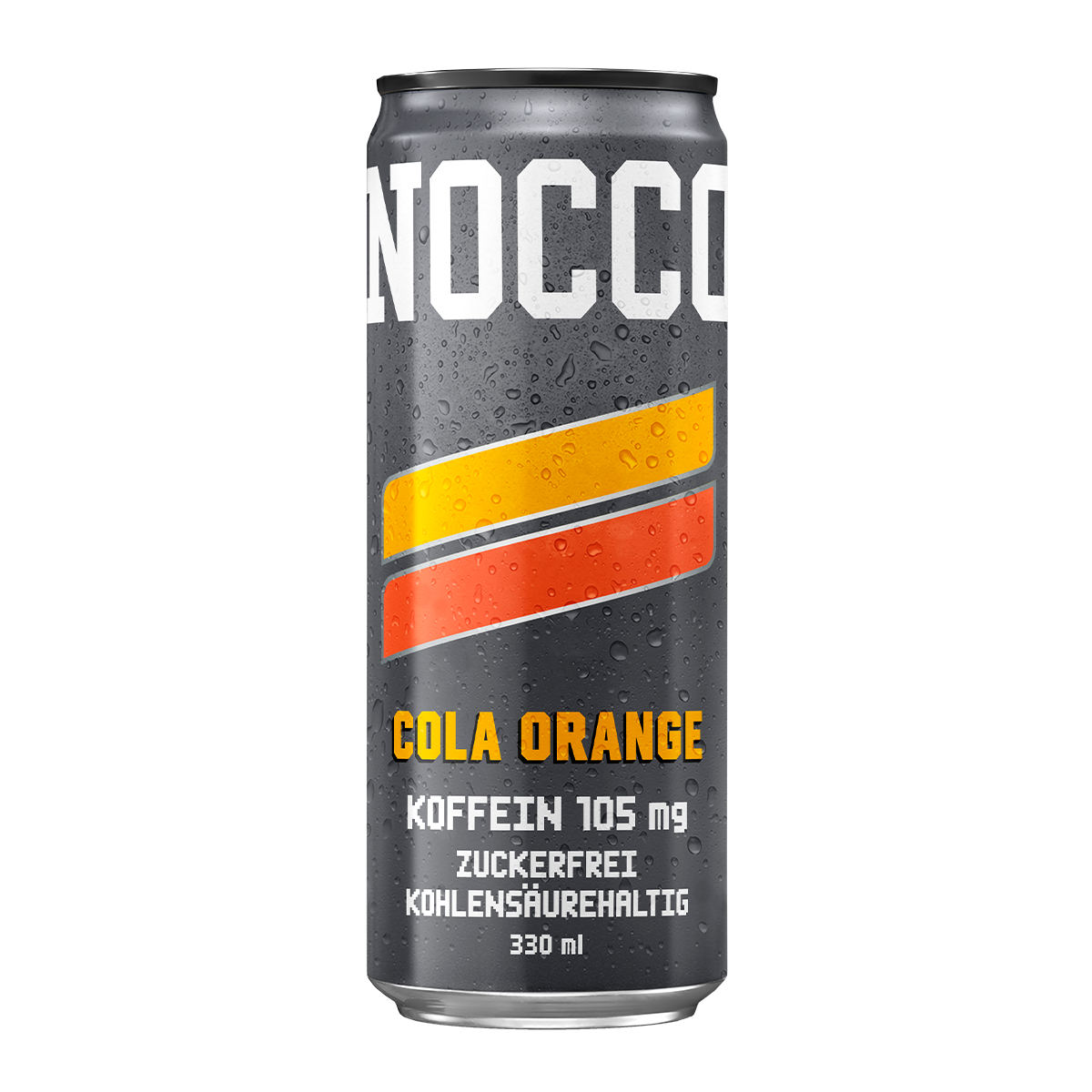 Eine Dose Nocco Cola Orange 