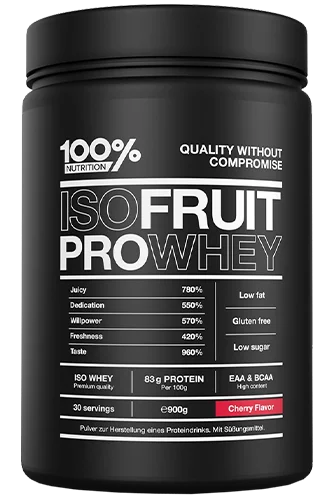 Eine Dose 100% Iso Fruit Pro Whey 