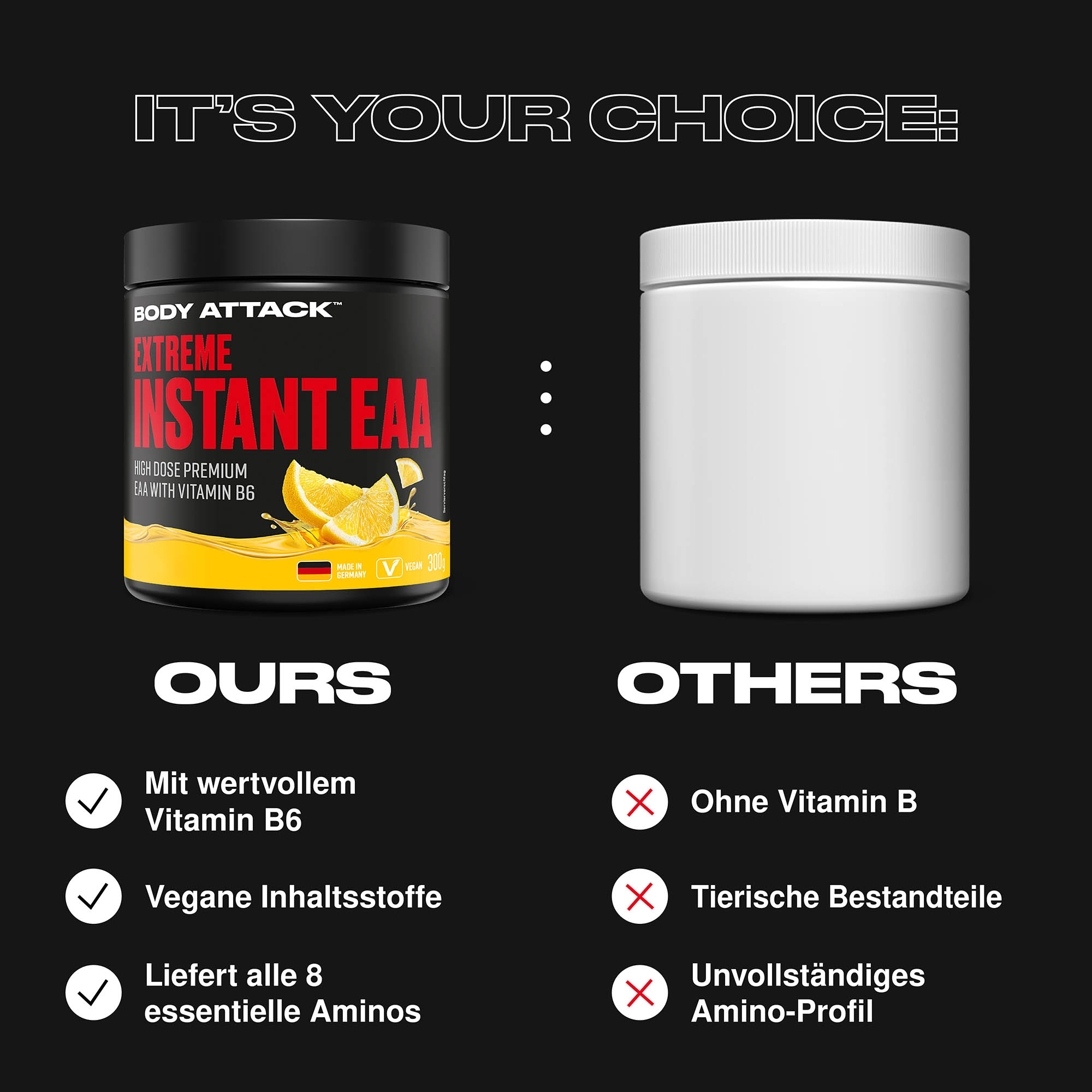 Extreme Instant EAA im Vergleich zu externen