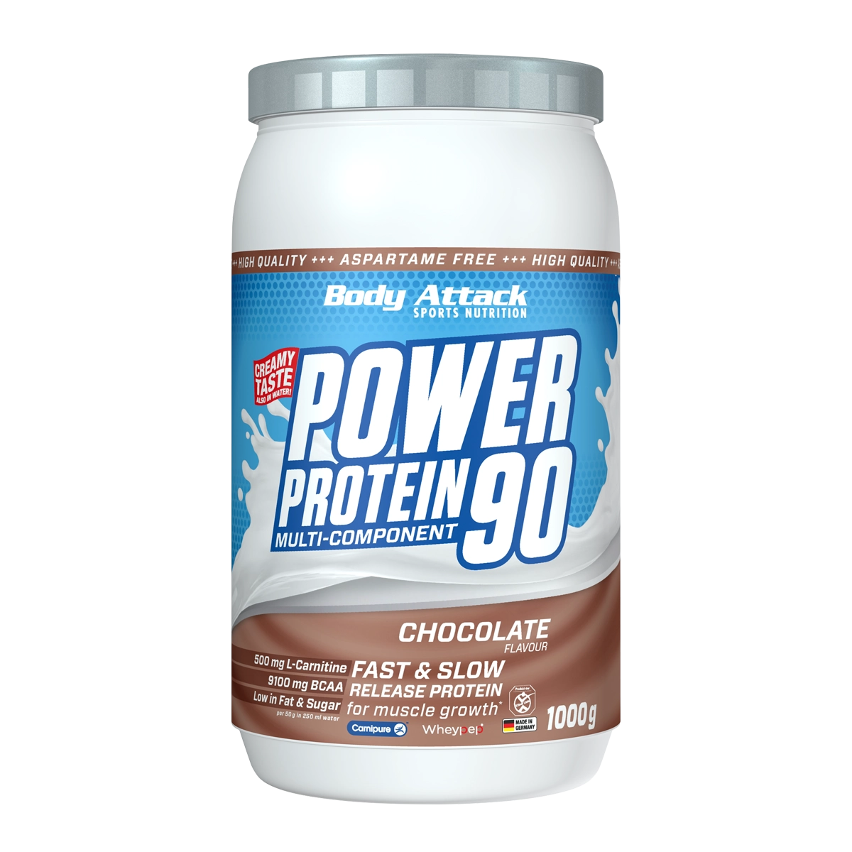 Eine Dose Power Protein 90 Chocolate 100g